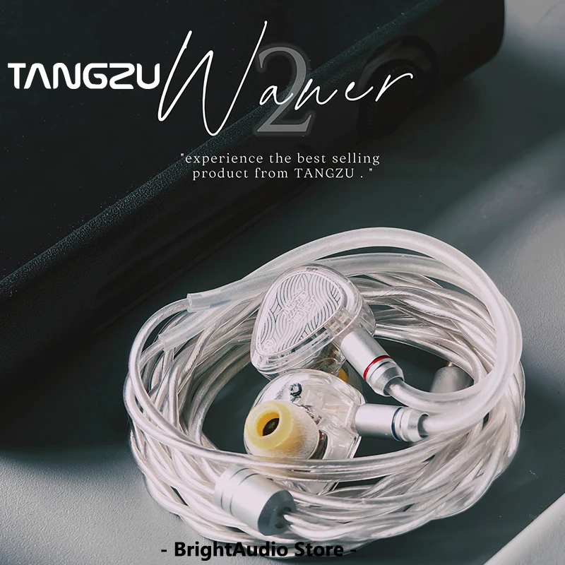 Tangzu waner 2nde generatie hifi-muziek in-ear oordopjes (iem) met 0.78mm stekkers en afneembare kabel 2