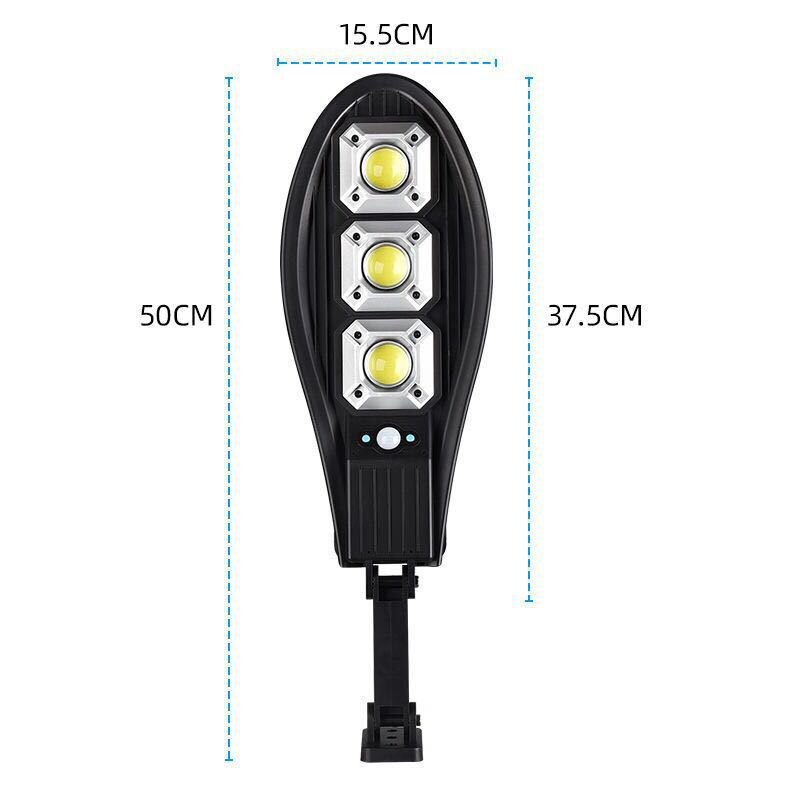 Powerful Led Solar Light Motion Sensing Remote Control Outdoor Waterproof Lighting Garden Wall Street Adjustable Solar Lamp: 90COB