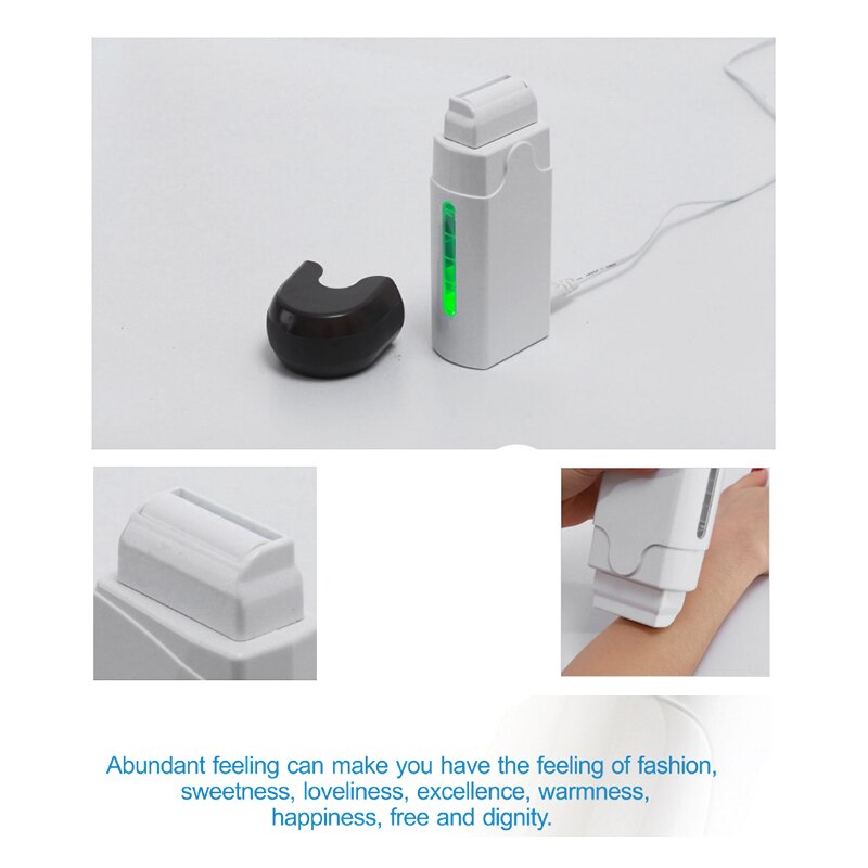 Roll on Depilatory Wax Wax Warmer Heater Cartridge Hair Removal Waxing Machine Kit EU Plug