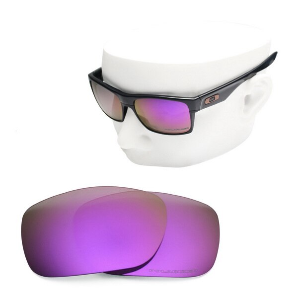 OOWLIT Anti-Scratch Ersatz Linsen für-Oakley TwoFace OO9189 Geätzt Polarisierte Sonnenbrille: Purple Mirror