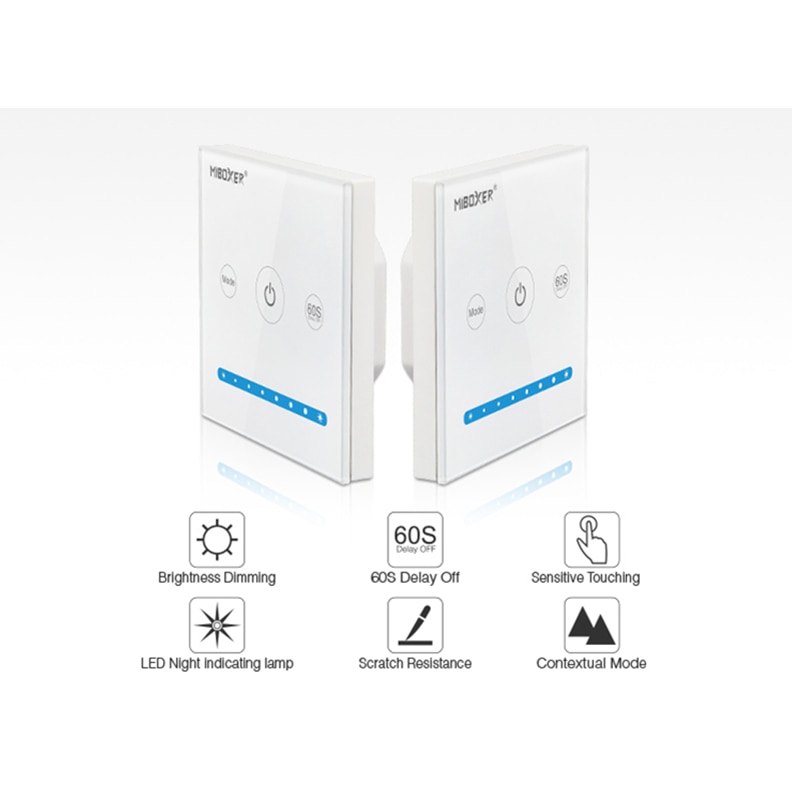 Miboxer P1 P2 P3 Smart Panel Controller Dimming Led Dimmer RGB RGBW RGB CCT Color Temperature Double White Single Color Led Pane