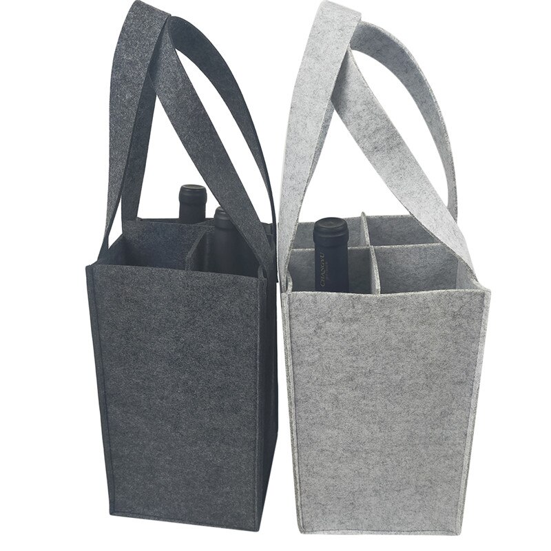 Smlper 2 stuks flessendragers, flessentas, 6 vakken, draagtas, vilten flessen, tas, herbruikbaar, mannenhandtas voor bierflessen, wijnfles, dranktas, donkergrijs, 27 x 17 x 27 cm, donkergrijs Smlper 2 stuks flessendragers, flessentas, 6 vakken, draagtas, vilten flessen, tas, herbruikbaar, mannenhandtas voor bierflessen, wijnfles, dranktas, donkergrijs, 27 x 17 x 27 cm, donkergrijs