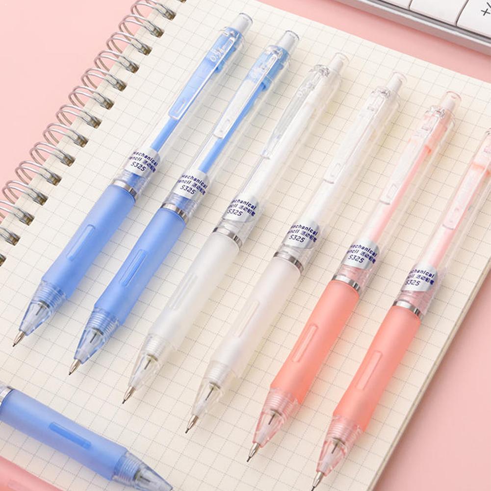 1pc 0.5/0.7mm Candy Color Plastic Mechanical Pencil For Student Stationery School Pens Press Supplies Automatic L1Z4