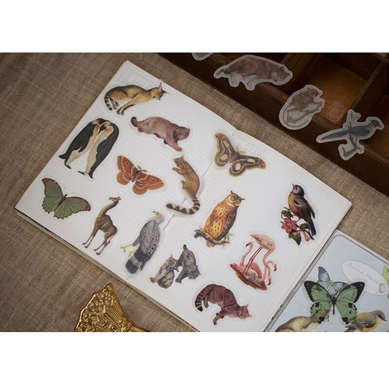 50 Stks/pak Jaar Oude Serie Zwavelzuur Papier Sticker Zak Diy Decoratieve Afdichting Esthetische Stickers Scrapbooking Briefpapier