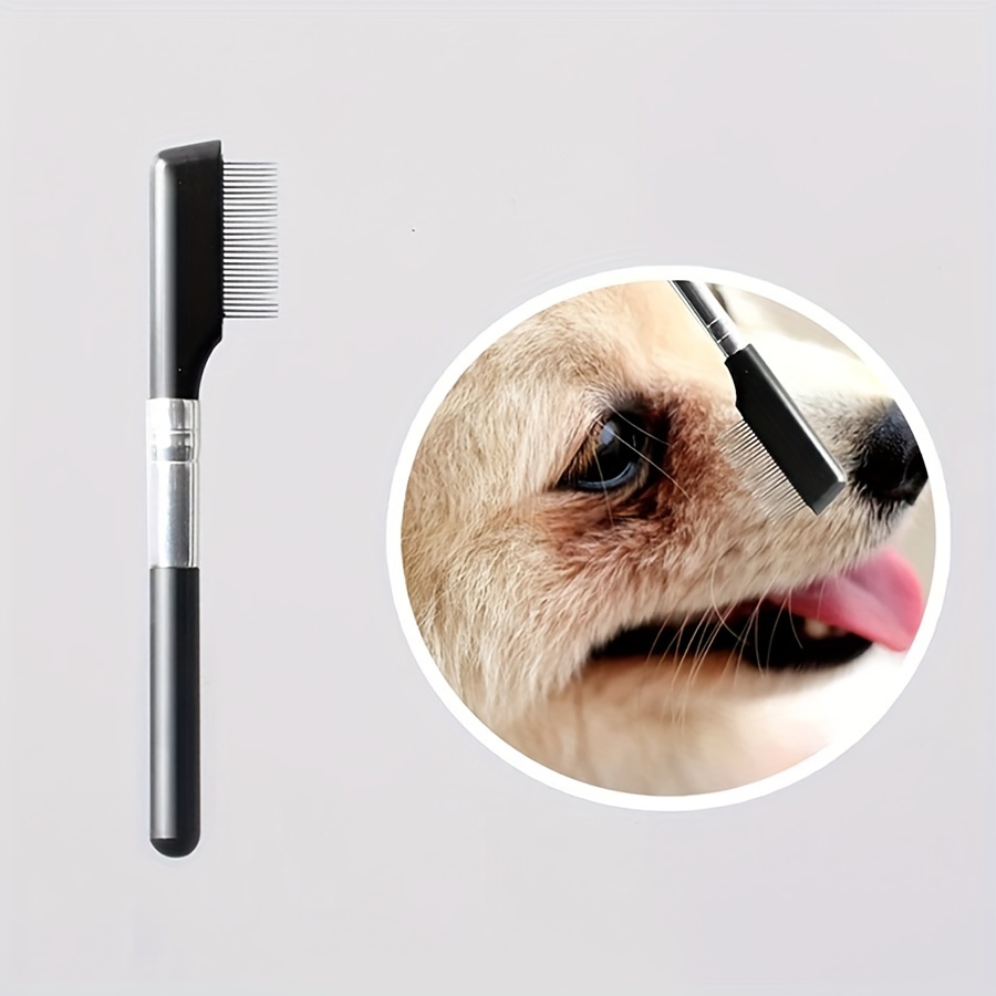 Pet Eye Grooming Brush Zachte traanvlekverwijderaar Haarontklitter Ambidexter Pet Hair Remover Hondenborstel voor verzorging
