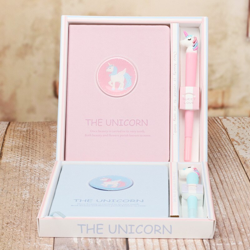 The Unicorn Notebook With Unicorn Pen Girls Pink Unicorn Diary Book Set