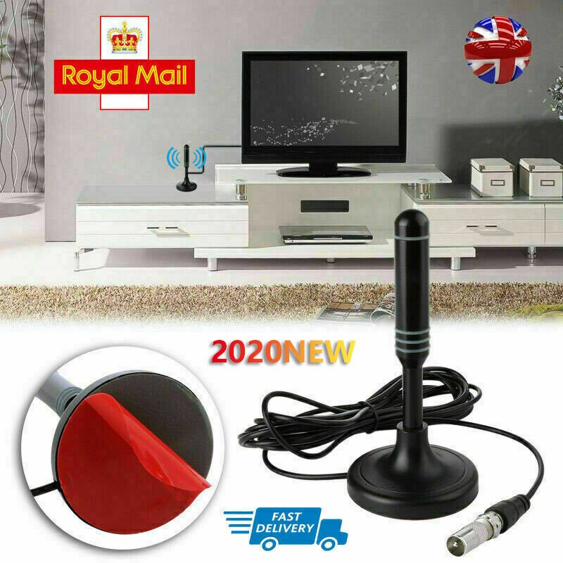 Antena portátil de HDTV para interiores y exteriores, HD, freetview Aerial Ariel para TV, HDTV, antenas de televisión Digital inalámbrica