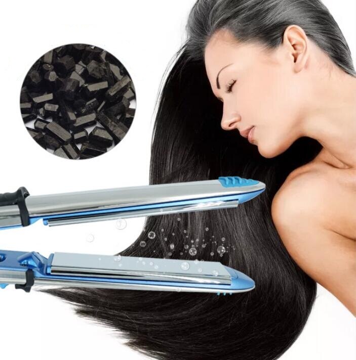 Max 750F Pro titanium floating plate flat iron hair straightener fast electric straightening LCD digital 100-240v