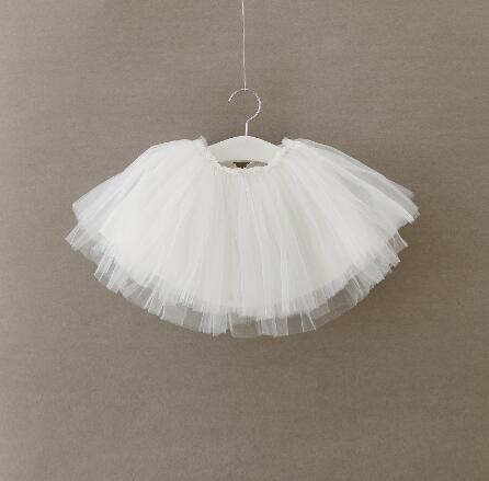 zomer stijl mooie baljurk rok meisjes tutu rok pettiskirt 5 kleuren meisjes rokken voor 7-24 M kids rok: 19-24 months / WHITE