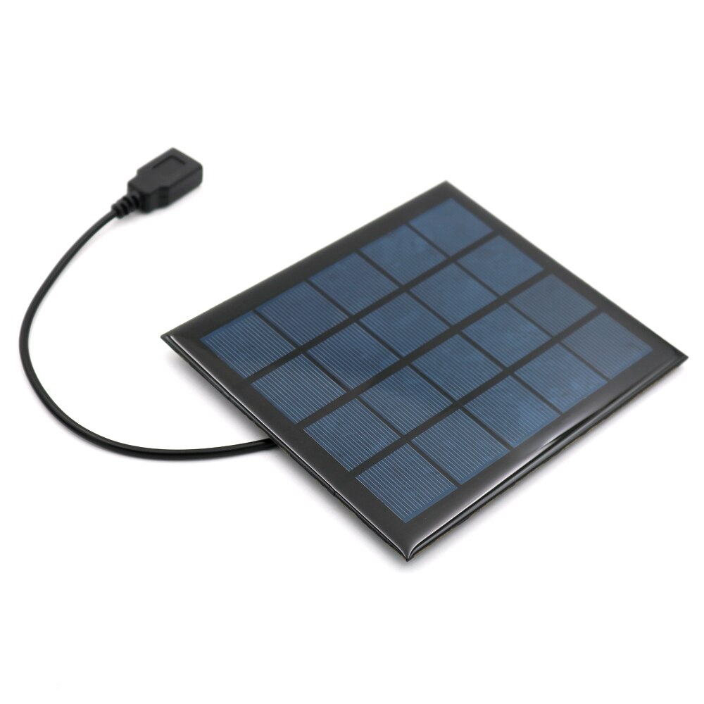 Aurinkopaneeli 2w 2.5w 5v usb-lähtö akkulaturi jännitteensäädin matkapuhelin tehopankki  dc 5.5*2.1 aurinkokenno