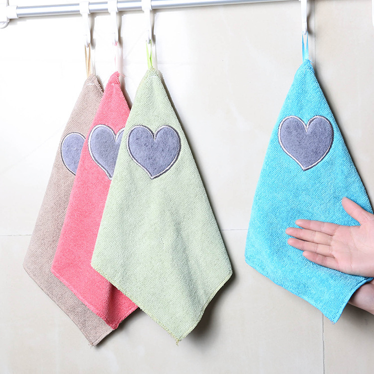 Opknoping Type Zachte Baby Handdoek Cartoon Mooie Reiniging Handdoeken Waterabsorberend Keuken Kleding 1Pc Microfiber Stoffen