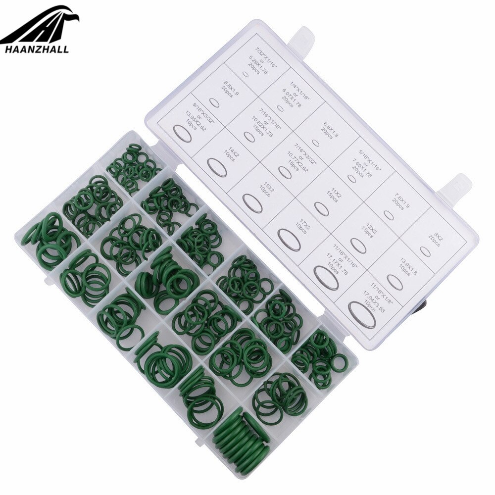 270 Pcs Rubber O Ring Ring Seals Airconditioning O Ring Seals Washer Kit Green Metric O Ring Afdichtingen Nitril