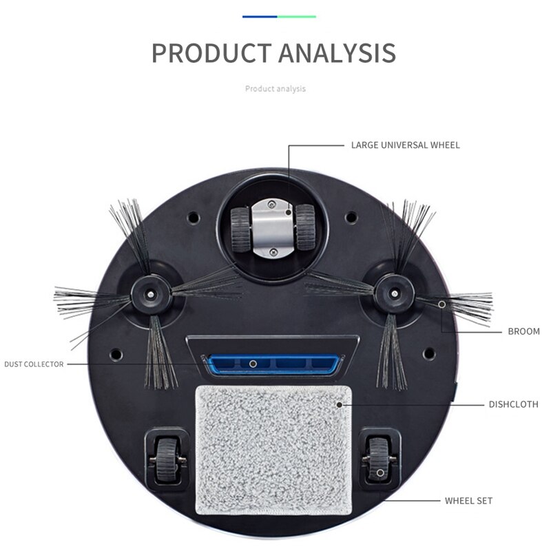 ES250 Robot Vacuum Cleaner Rechargeable Automatic Smart Sweeper Robot 2400Pa Floor Cleaning Vacuum Cleaner