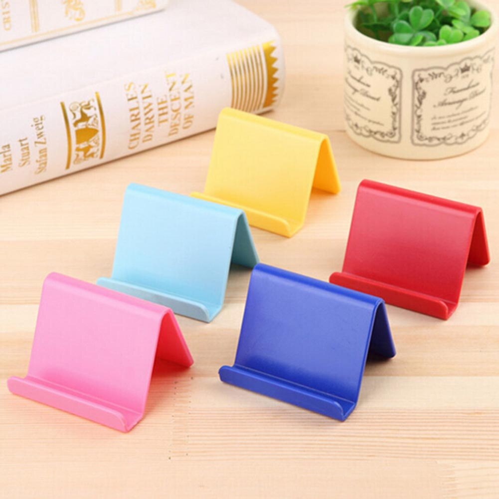 Simple Phone Business Card Holder Support Plastic Mobile Phone Holder Stand Smartphone Holder: Default Title