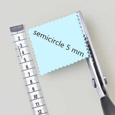 Tailor Scissors semicircle wavy Triangle Tooth Lace scissors DIY handmade Sewing with Zigzag Shape for Shears Fabric or Leather: mgsj009