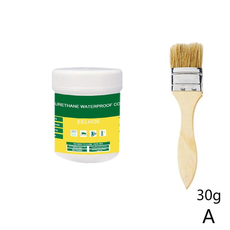 Transparent waterproof glue plus brushes for exterior wall bathroom toilet floor tiles waterproof material: A