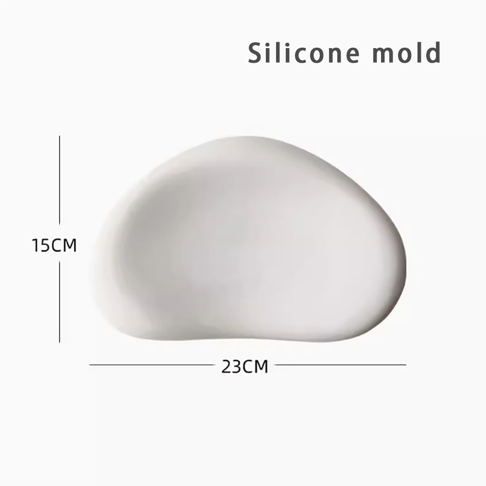 Schmuck Anzeige Stand Gips Tablett bilden, Erbsen schale leere Modellierung einfache Modellierung Halskette Schmuck Anzeige Tablett Silikon bilden: Pflaume