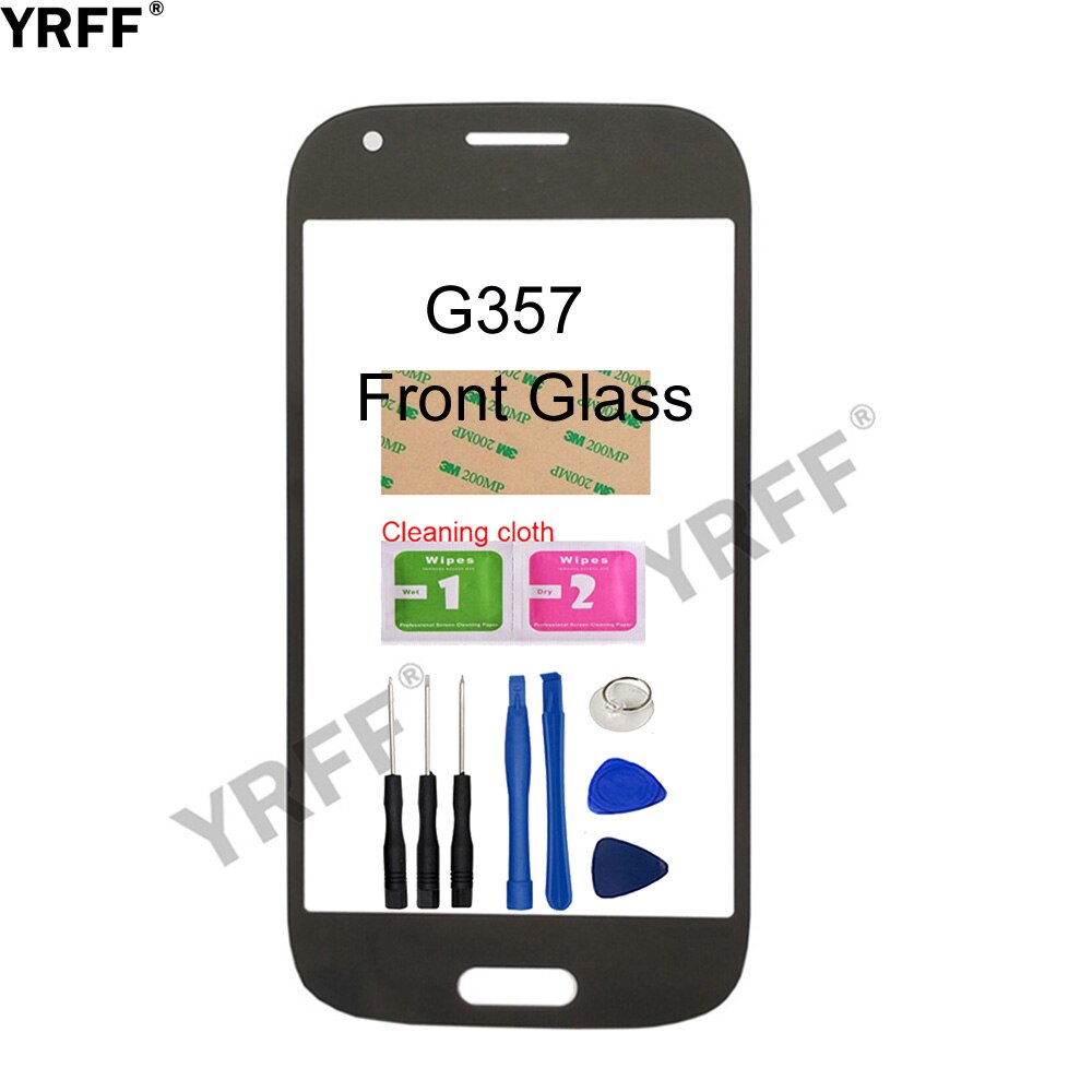 Panel frontal de cristal móvil de 4,3 pulgadas para Samsung Galaxy Ace Style LTE G357, cristal frontal (digitalizador sin Panel de pantalla táctil), vidrio exterior