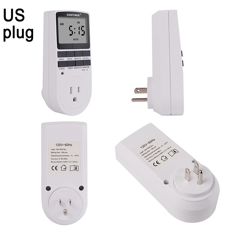 Big LCD Display Electronic Digital Timer Switch EU... – Grandado