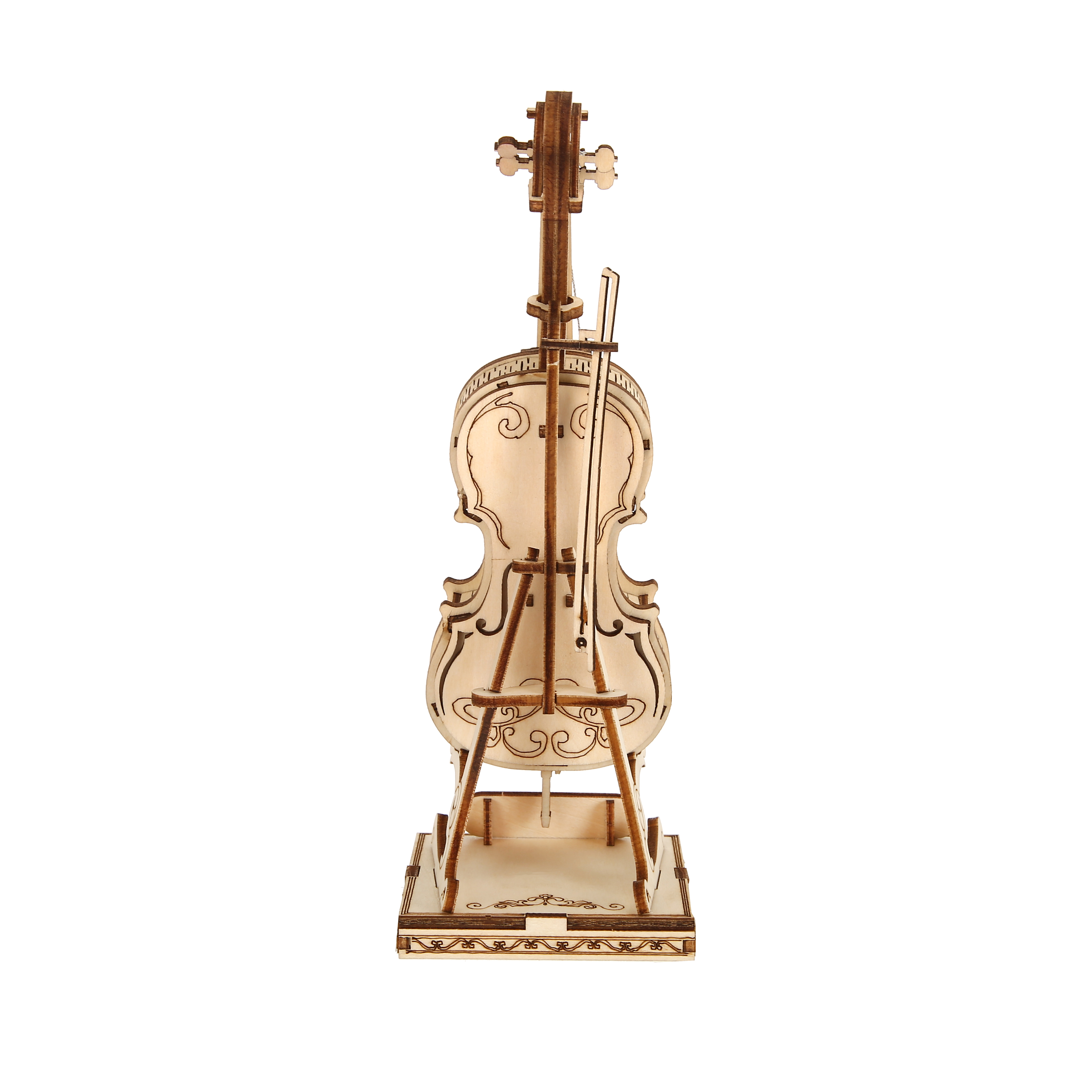 Violin 3d- wooden puzzle, scale model, diy model kit, handmade, home decoration, mechanical model kit, construction toy