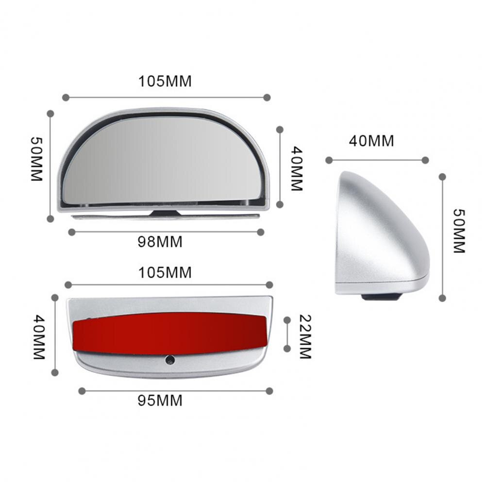 Car Blind Spot Mirror Side Mirror Wide Angle 360 Degree Car Rearview Mirror Parking Auxiliary Gadget accesorios para auto