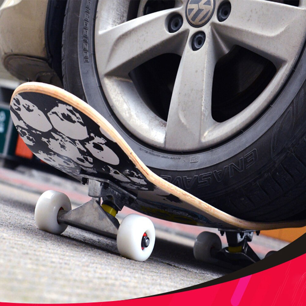 31 cal ulicy klon deskorolka dla dorosłych na cztery koła ze stopu ze stali podwójnie pochylenia deskorolka drukowane wzory długa deska dla początkujących dla nastolatków prezent