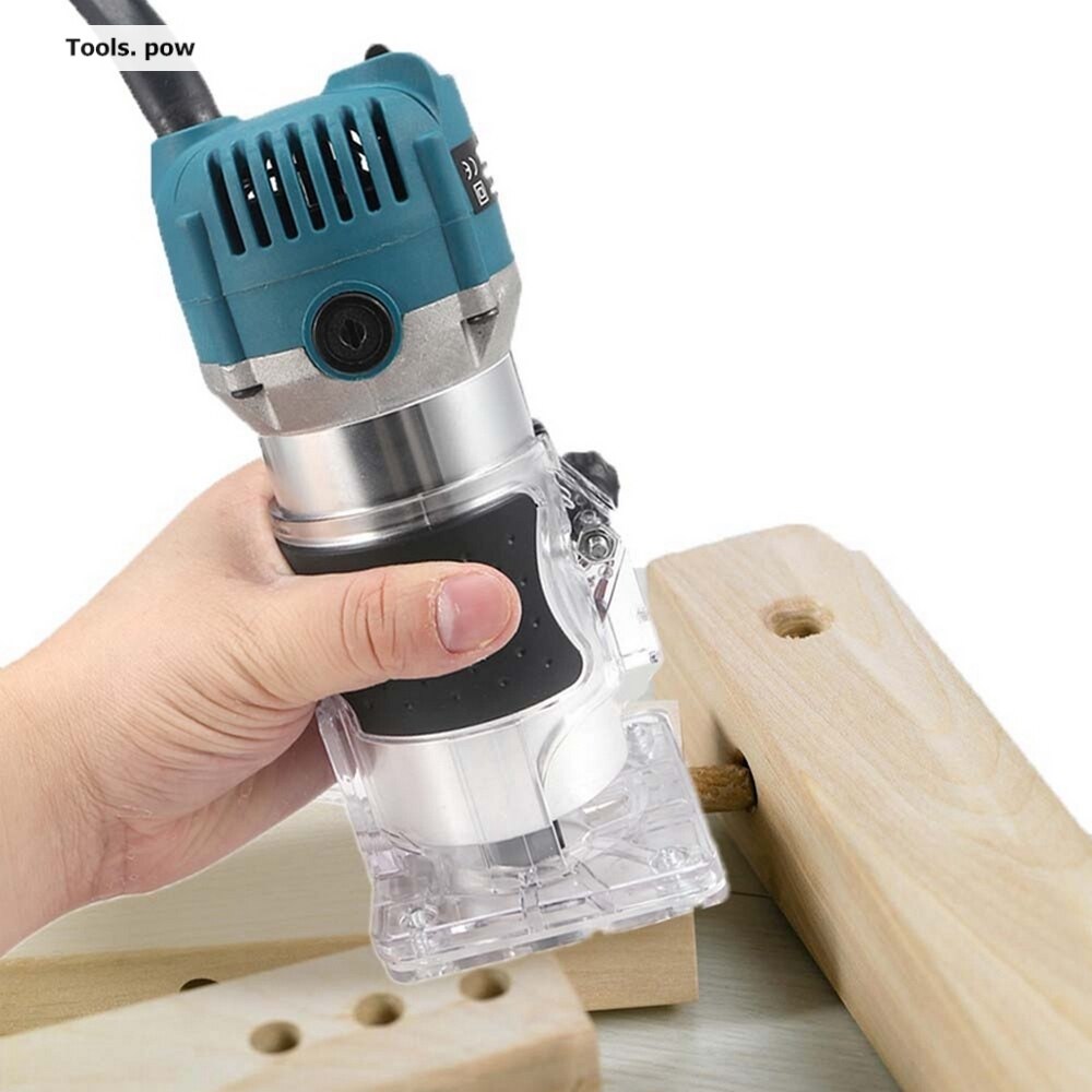 Woodworking Electric Trimmer EU Plug UK US Plug 800 Watts Wood Router Carving Machine Router Woodworking Power Tools Blue