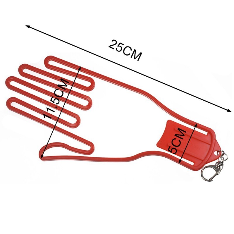 Golf Glove Holder With Key Chain Plastic Glove Rack Dryer Hanger Stretcher Golfer Tool Gear accessories multi-color: OY0826R