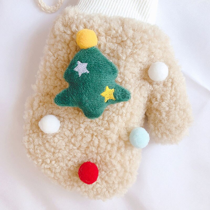 de un bebé de punto cálido para invierno guantes para chicas y chicos niños Patchwork mitones para el exterior guantes de lana al por mayor