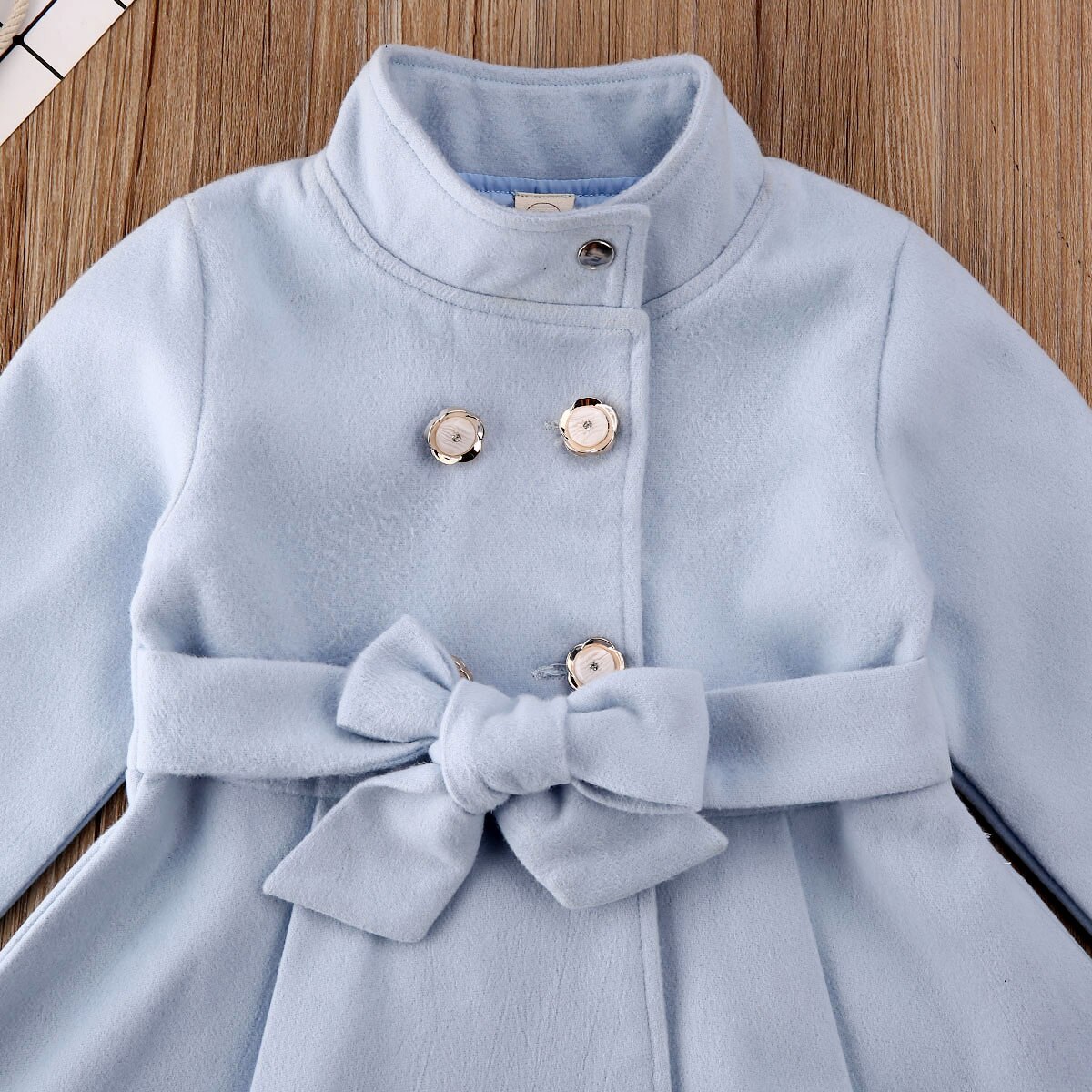 Mädchen Graben Elegante Kleinkind Baby Mädchen Oberbekleidung Lange Kleid Windjacke Jacke Mantel Herbst Winter Größe 1-5Y