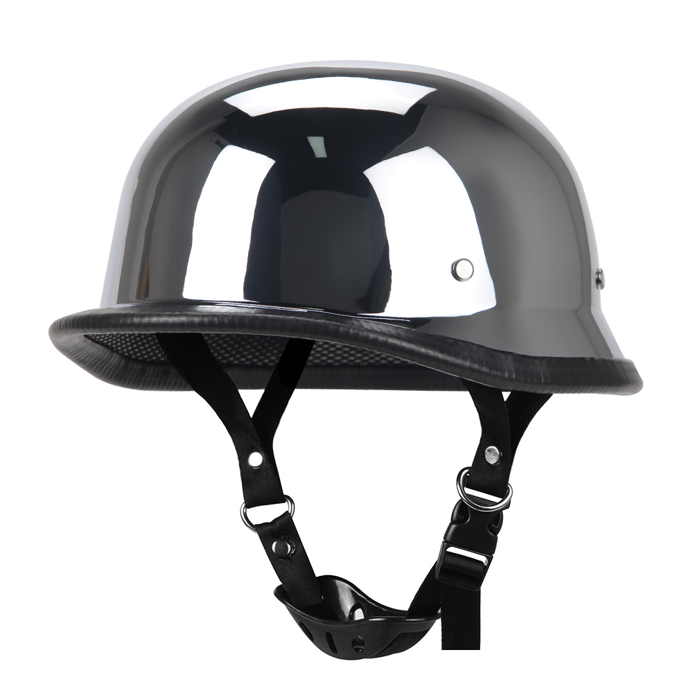 Motor halve helm Duits lederen vintage helm Casco Moto motorfiets open helm Biker Pilot DOT-certificering S-XXL
