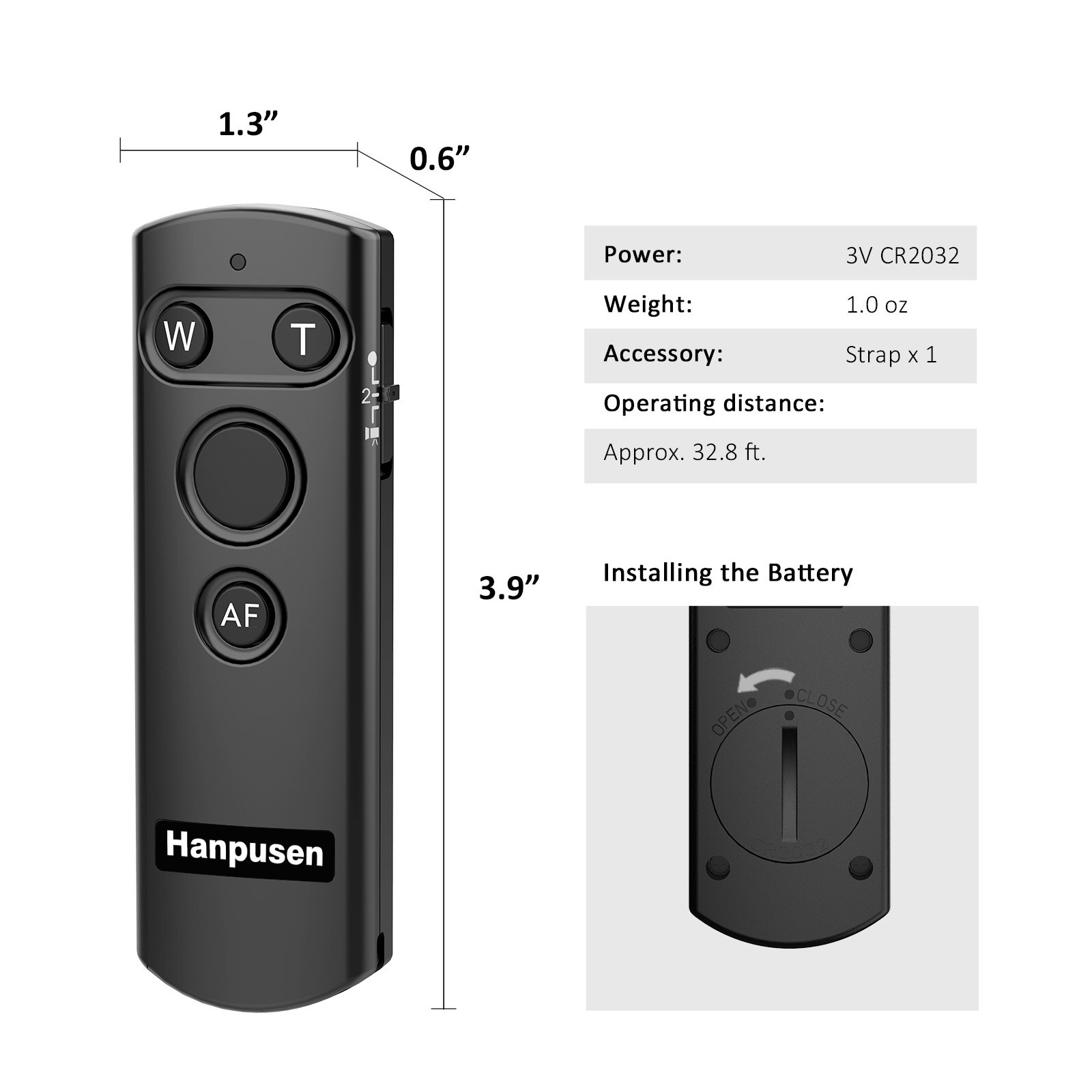 Wireless Shutter Release Remote Control for Canon EOS M50 M6II 6DII T7i T8i 77D SL2 SL3 G5XII G7XIII SX70HS Replace Canon BR-E1