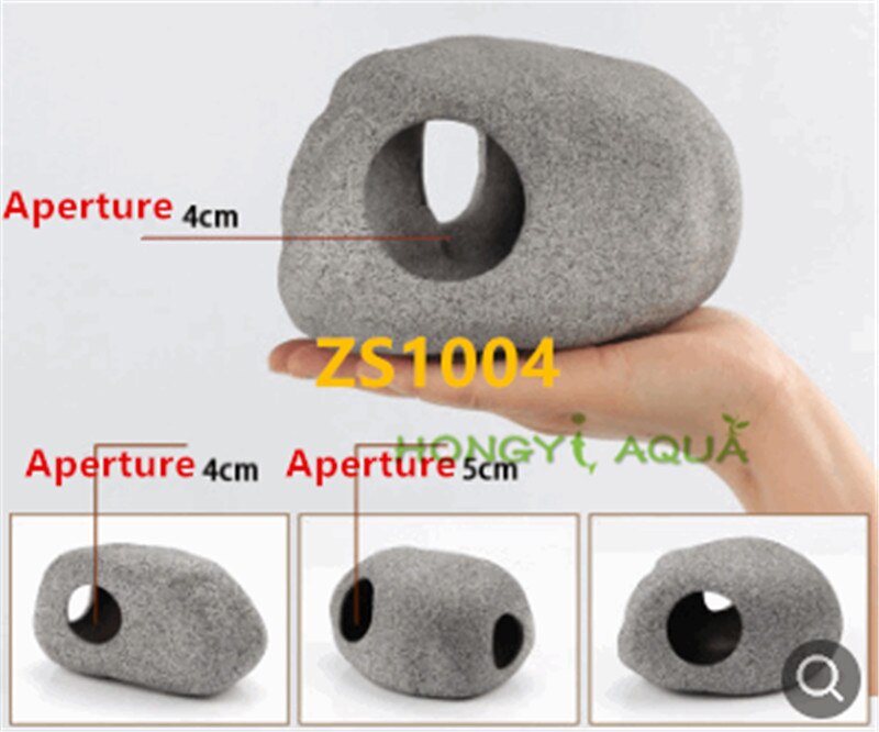 Fish tank landscaping Clay pot Shrimp Cixi Dodging tank Breeding fish nest Shaped rock Aquarium supplies: ZS1004