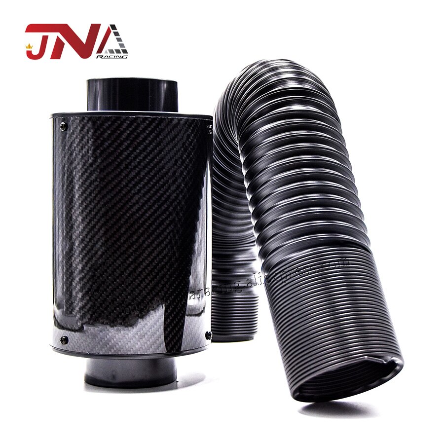 JDM Carbon Fiber Air Filter Box Air Intake Kit