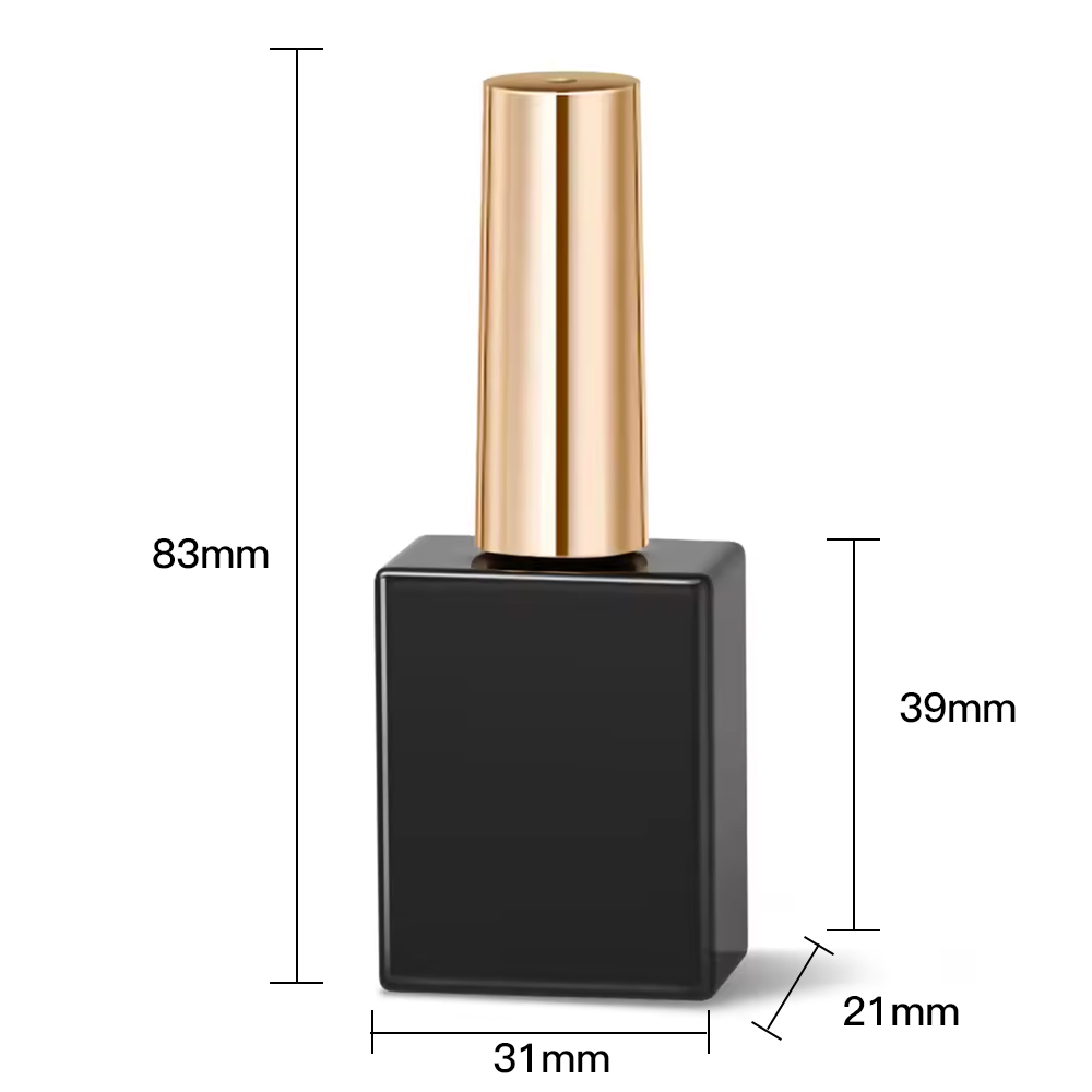 15 ml 6 stks/set Lege Gel Nagellak Flessen Met Borstels Nagels Gel Glazen Container Hervulbare Cosmetische Pot Manicure Nagelriemolie