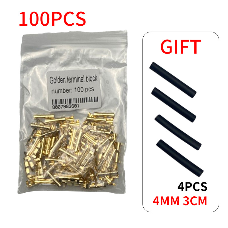 50-1000pcs 453 U-shaped Terminal Tab Cold Inserts Connectors Cold Terminal Small Teeth Fascia Terminal, 0.3-1.5mm2: Beige