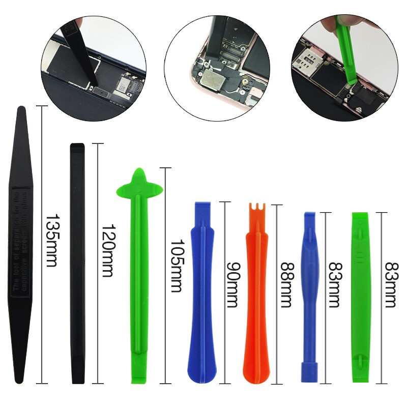 21 in 1 Mobile Phone Repair Tools Kit Spudger Pry Opening Tool Screwdriver Set for iPhone X 8 7 6S 6 Plus Hand Tools Set