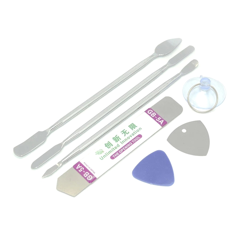 7Pcs Electronics Opening Pry Tool Repair Kit Spudger Prying DIY Steel Blade Tool for Phone Laptop Tablet