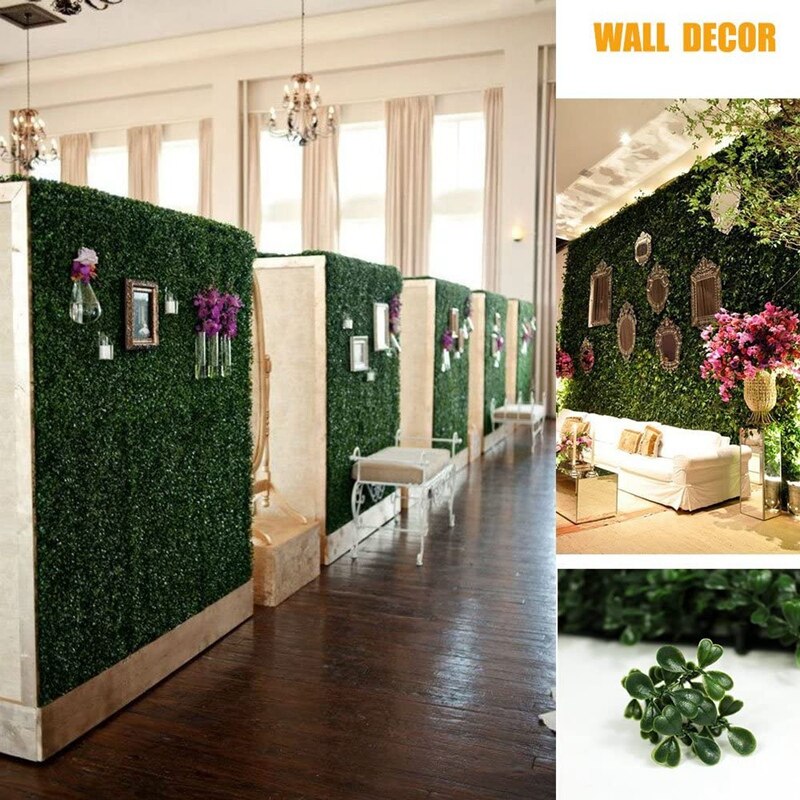 1 stk 20 tommer x 20 tommer kunstige paneler topiær hækplante, privatlivsbeskyttet egnet til have, baghave og indretning