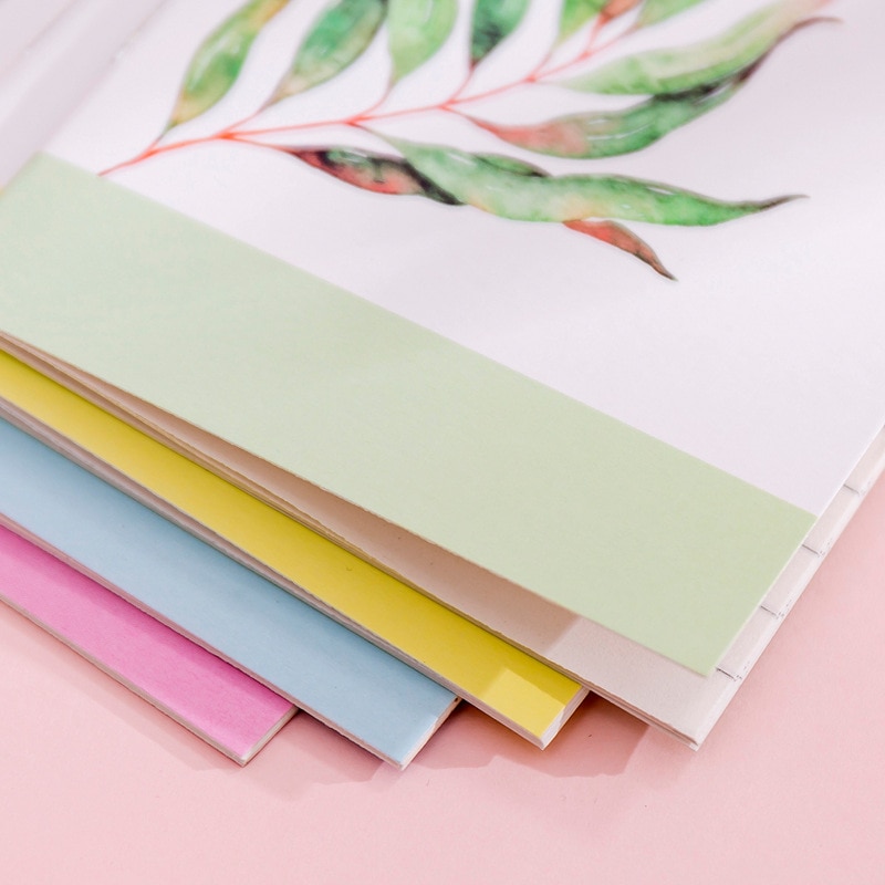 (4 Pieces/lot) Korean Mini Notebook Soft Copy Student Portable Notebook Small Book Cute School Supplies Kids Prize