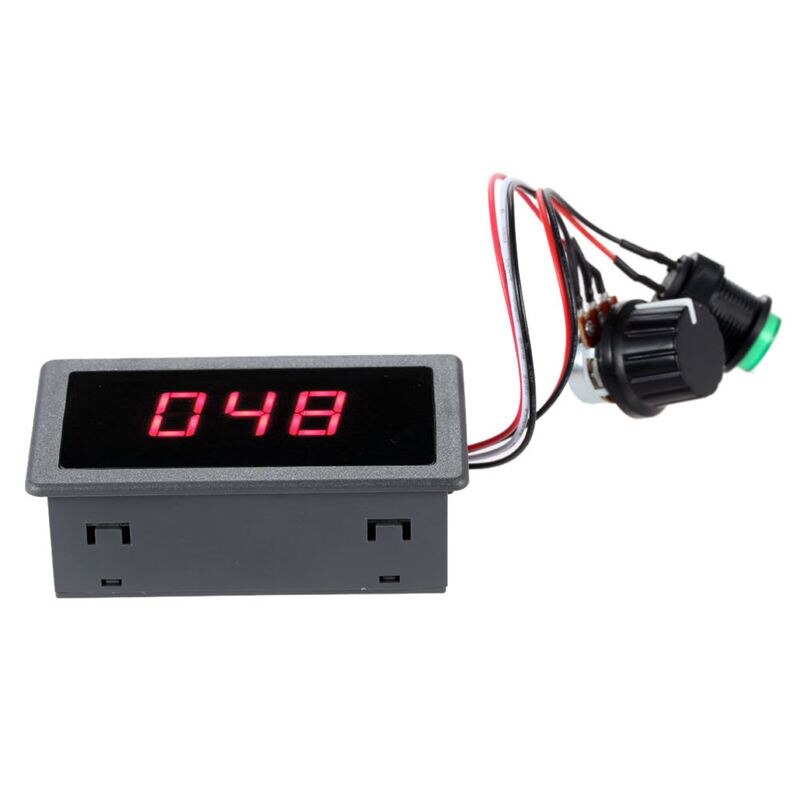 Contrôleur de moteur à affichage numérique Led 6V 12V 24V, PWM, régulateur de vitesse Variable