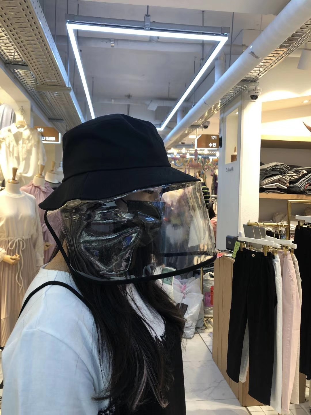 Outdoor Safety Helmet Defence Droplet Defence Viruses Full Face Security Mask Men Women Sunscreen Fisherman Hats