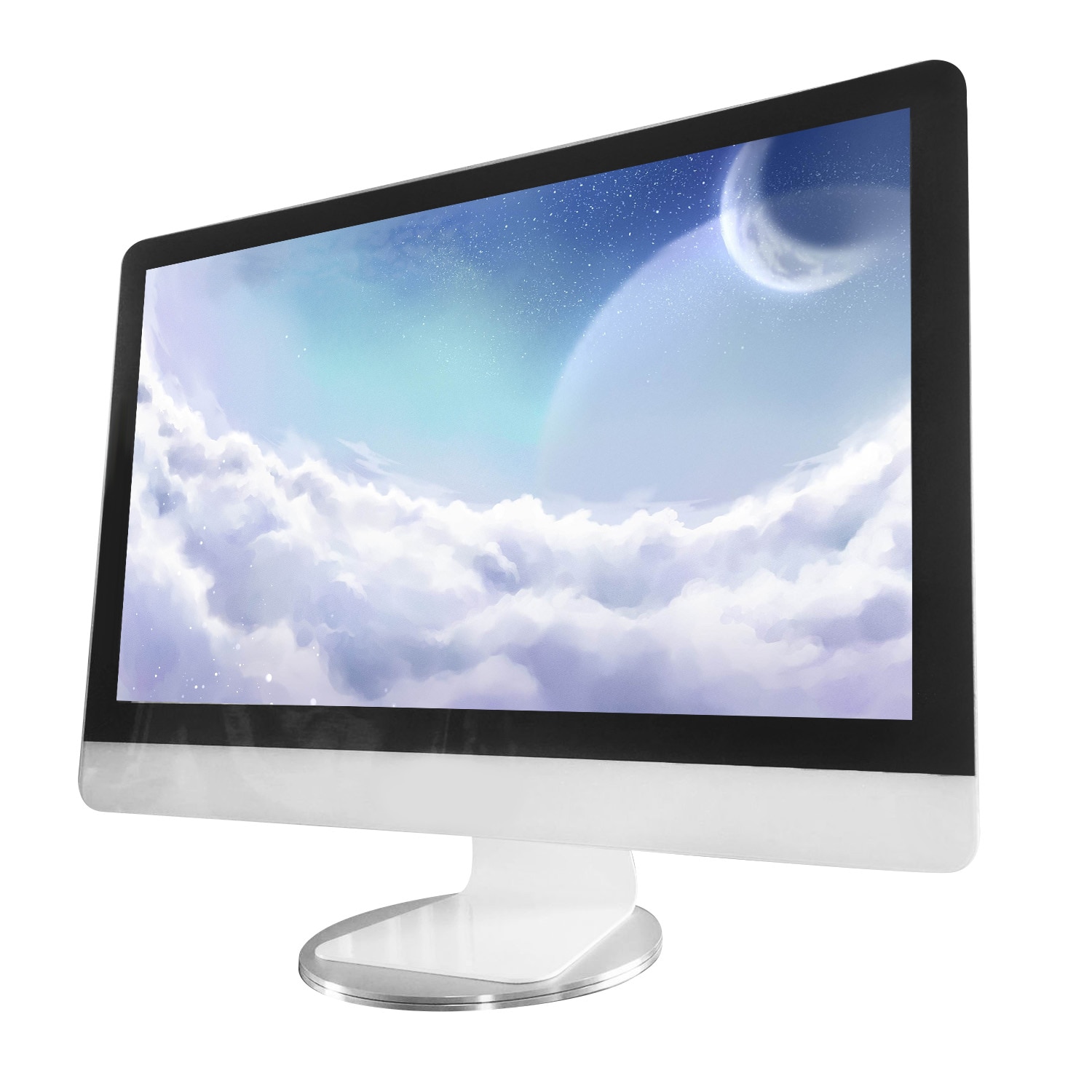 Besegad 360 Graden Rotatie Aluminium Laptop Computer Monitor Stand Base Dock voor Apple iMac i Mac Televisie Projector