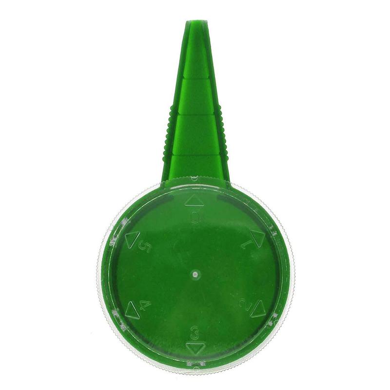 Hand Held Plastic Garden Plant Tool Flower Plant Seeder Seed Sower 1Pcs 5 Gear Adjustable 2Color Seed Sower Planter: army green