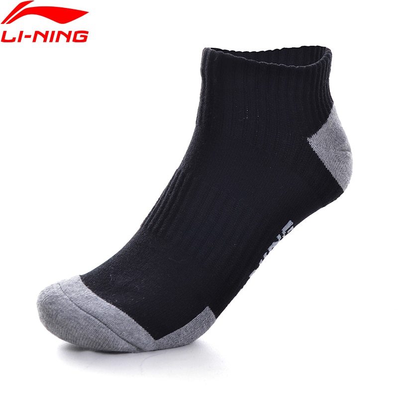 Li-Ning Unisex Training Serie Sport Sokken 24-28 Cm 58.7% Katoen 39.2% Polyester 2.1% Spandex Voering Sport sokken AWSP306 NWM466