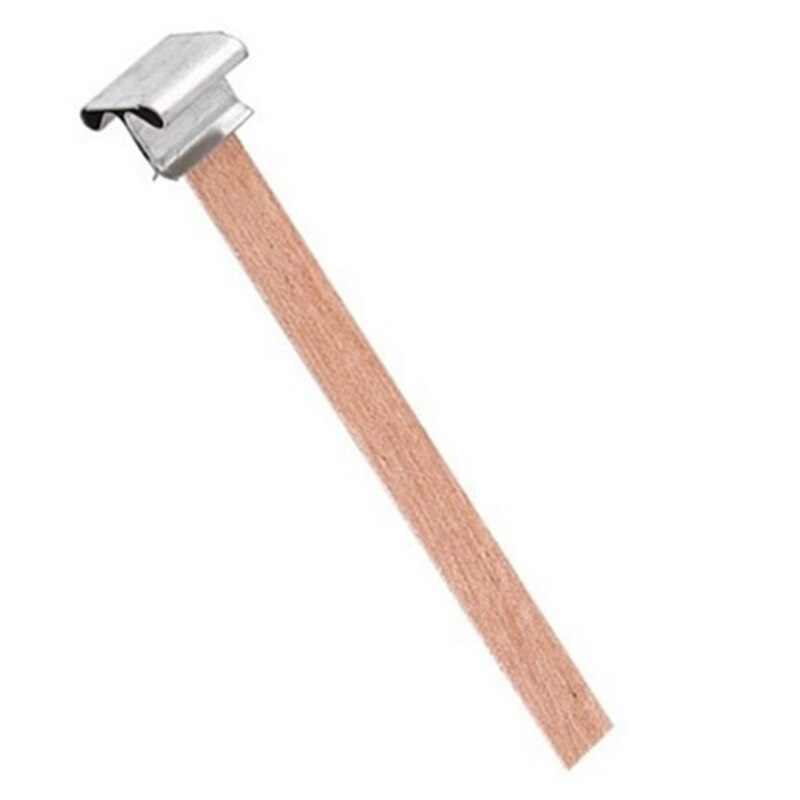 Kaars Wieken Voor Kaars Maken Lage Rook Houten Kaars Kern Duurzaam DIY Handgemaakte Kaars Maken Materialen Accessoires: 8x50mm