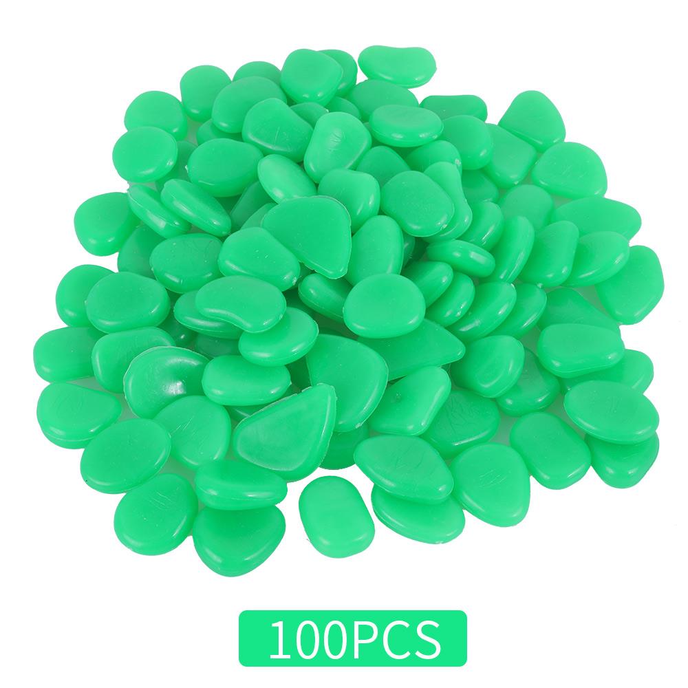 Brosten 100 pcs diy gangstier udendørs indretning fluorescerende konkylie smuk fisk natbelysning akvarium noctiluca