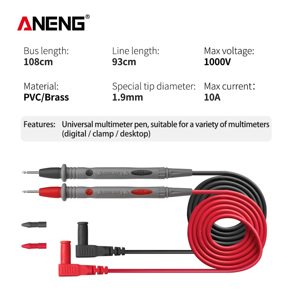 ANENG 18 In 1 Multi-function Combination Test profissional multimeter pen 1000V Universal Meter Test Line Multimeter Table Pen: PT1004