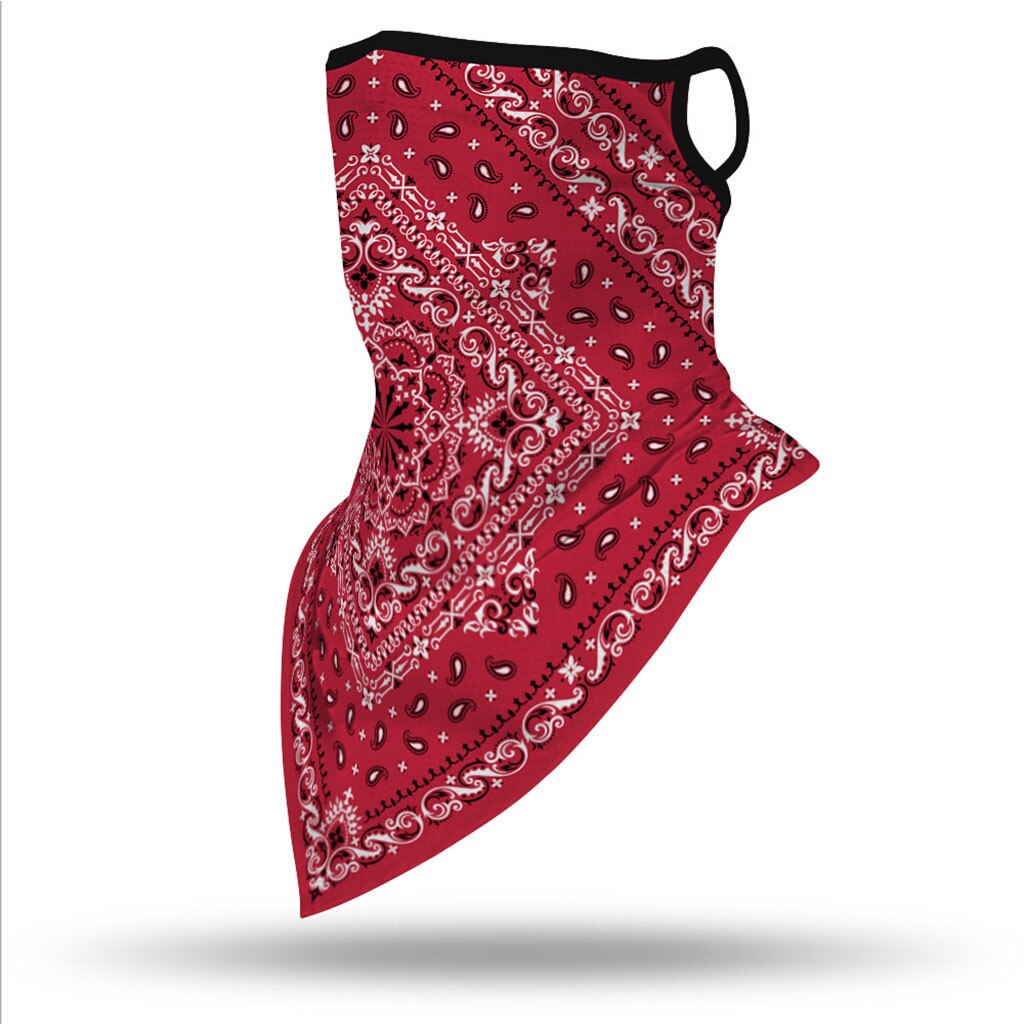 Pañuelo para exterior, Bandana de verano para hombre y mujer, pañuelo sin costuras con estampado para la oreja, pañuelo para el cuello y la cara, máscara de ciclismo deportivo a prueba de polvo, 1 unidad