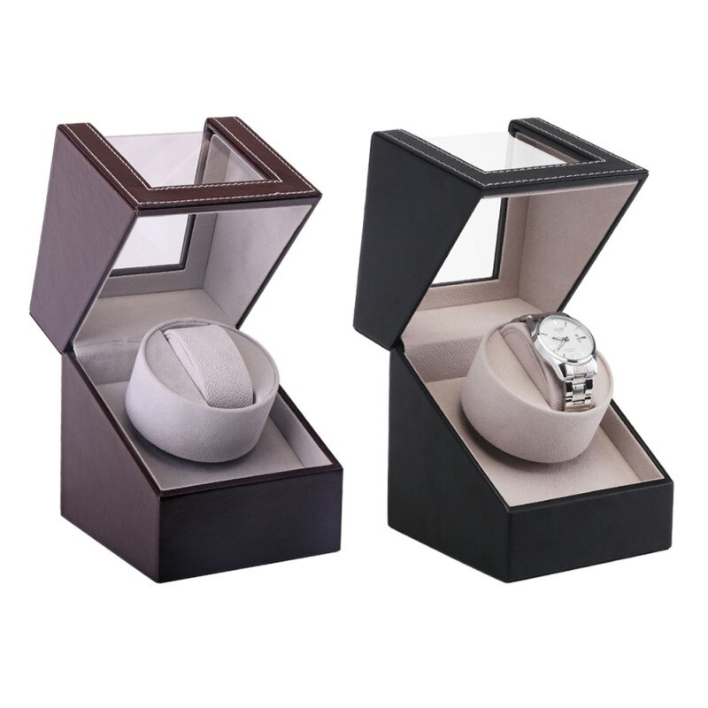 Horloge Doos Pu Leer Verstelbare Kussen Anti-Statische Self-Winding Automatische Mechanische Holder Opslag Container Case